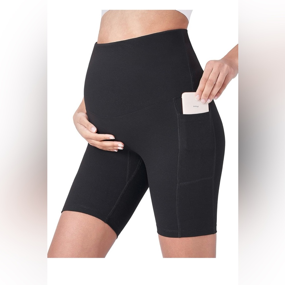 Black Maternity Shorts